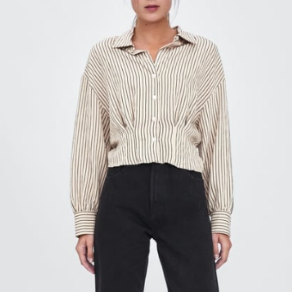 Zara striped blouse- NWT